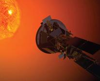 The Parker Solar Probe going towards the sun